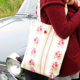 Floral Tote Bag with Handy Inside Pockets, By Shoreline - Parade Handmade Co Mayo Ireland