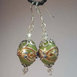 French Fancies In Pale Green, Earrings, By Lapanda Designs - Parade Handmade