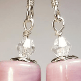French Fancies In Pink With Clear Crystal Detail, By Lapanda Designs - Parade Handmade Newport Co Mayo