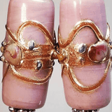 French Fancies In Pink With Clear Crystal Detail, By Lapanda Designs - Parade Handmade Ireland