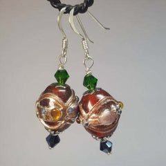 French Fancies In Red, Earrings, By Lapanda Designs