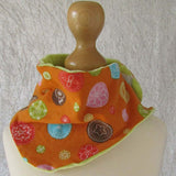 Funky Orange Summer Scarf With Floral Design, By JaDa Crafts Ireland - Parade Handmade