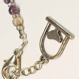 Gemstone Bracelet of Cracked Purple Agate and Crystal, By Lapanda Designs - Parade Handmade Co Mayo