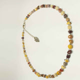 Gemstone Necklace of Jasper and Crystal, By Lapanda Designs - Parade Handmade