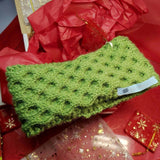 Gift Set - Headband/Neck Warmer in Lime with Matching Bracelet and Earrings - Parade Handmade Ireland