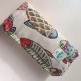 Glasses or Phone Pouch Featuring Fish, By Parade - Parade Handmade