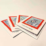 Gnome Christmas Cards Colour Sketch 4 Pack 4"x6" - Parade Handmade