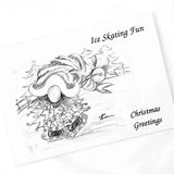 Gnome Christmas Card Pack of 4, printed and handmade 4"x6", by Amanda Coen - Parade Handmade