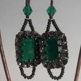 Green Vintage Style Earrings, By Lapanda Designs - Parade Handmade