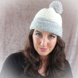 Grey & Cream Bobble Hat, By Shoreline - Parade Handmade