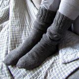 Grey Handknitted Socks For Ladies, By Jo's Knits - Parade Handmade