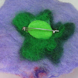Hand Felted Beaded Brooch, in Purple, Pink and Lilac, By Parade Handmade - Parade Handmade