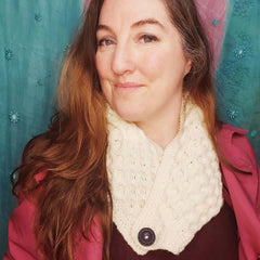 Hand Knitted Aran Scarf by Shoreline