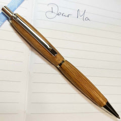 Hand-turned Slim Hardwood Pen, By Frank Mc Neela