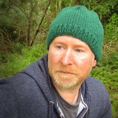 Handknit RA7 Beanie Hat For Men, By R.Coen