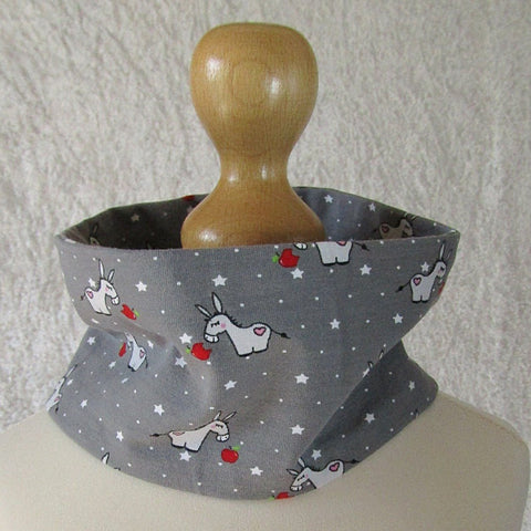 Headband/Scarf. Kids. Grey With Donkeys, By JaDa Crafts Ireland - Parade Handmade