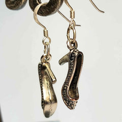 High Heel Charm Earrings in Silver by Lapanda Designs