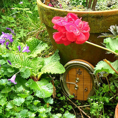 Horseshoe Fairy Door With Spirals, By Liffey Forge