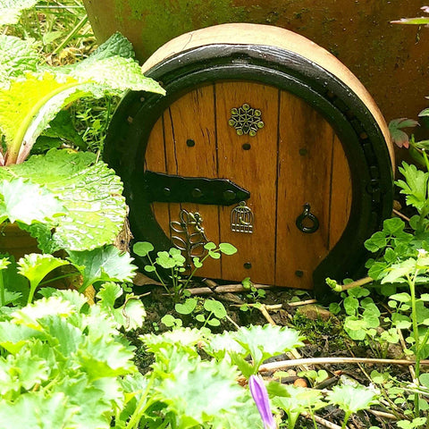 Horseshoe door, Fairy Door with Bird, by Liffey Forge - Parade Handmade Ireland