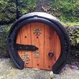 Horseshoe door, Fairy Door with Bird, by Liffey Forge - Parade Handmade Co Mayo