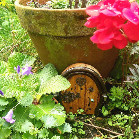 Horseshoe Keyrack Fairy Door With Mushroom, By Liffey Forge - Parade Handmade