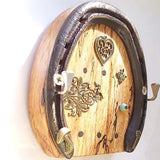 Horseshoe Keyrack Fairy Door With Mushroom, By Liffey Forge - Parade Handmade