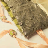 Jewellery Pouch in Subtle Green with Beading Detail, by Parade - Parade Handmade Ireland West