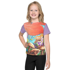 Kids crew neck t-shirt, 'Dream a Little Dream, Art By Parade