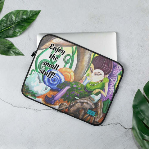 Laptop Sleeve 'Enjoy the small stuff' Design By Parade - Parade Handmade
