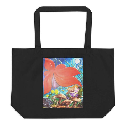 Large Organic Tote Bag, Dream a Little Dream, Art By Parade - Parade Handmade