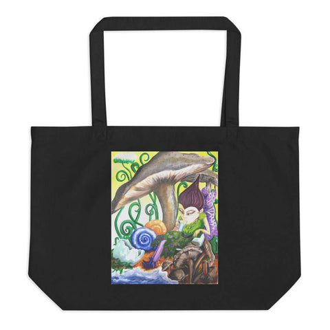 Large organic tote bag, Enjoy The Small Stuff, Art By Parade - Parade Handmade