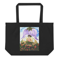 Large organic tote bag: It's Good To Take Little Breaks: By Amanda Coen Art