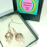 Light Pink Crystal Earrings - Vintage Affair - By Lapanda Designs - Parade Handmade Ireland