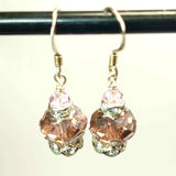 Light Pink Crystal Earrings - Vintage Affair - By Lapanda Designs - Parade Handmade Co Mayo Ireland