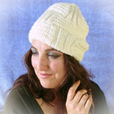 Luxurious Little Hat In Cream, Hats By Jo's Knits - Parade Handmade