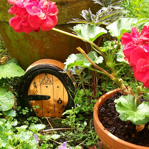 Magical, horseshoe, Fairy Door with Fairy, by Liffey Forge, Ireland - Parade Handmade Ireland