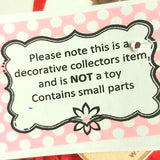 Mrs. Claus Mouse tag says not a toy - By Ditsy Designs - Parade Handmade