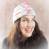 Multi-Coloured Bobble Hat, By Shoreline - Parade Handmade