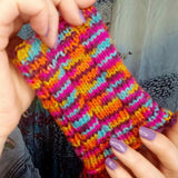 Multi-Coloured Seamless Wrist Warmers - 30% Wool - by Shoreline - Parade Handmade Co Mayo West of Ireland