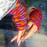 Multi-Coloured Seamless Wrist Warmers - 30% Wool - by Shoreline - Parade Handmade Newport