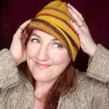 Mustard Reversable Hand Knitted Beanie by Shoreline - Parade Handmade