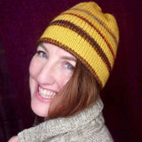 Mustard Reversable Hand Knitted Beanie by Shoreline - Parade Handmade Newport Ireland