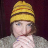 Mustard Reversable Hand Knitted Beanie by Shoreline - Parade Handmade - West of Ireland