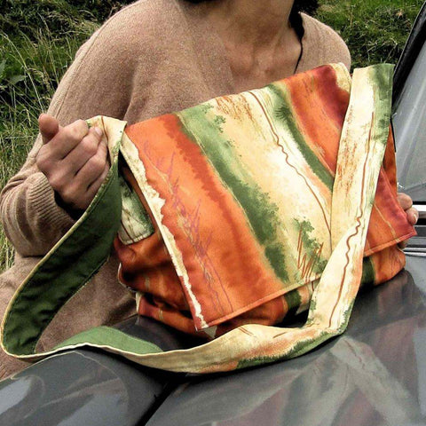 Newspaper News Boy Style Bag, by Shoreline - Parade Handmade Newport Co Mayo