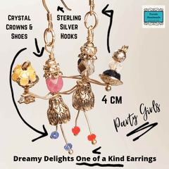 'Party Girl' One of a Kind Earrings, by Lapanda Designs