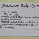 Patchwork Baby Quilt, By Bernadette Walsh - Parade Handmade
