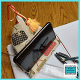 Phone Holder for Desk with Tassels 6" H x 7" Deep in Various Patterns - Parade Handmade