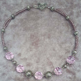 Pink Faceted Glass Glam Necklace, By Lapanda Designs - Parade Handmade