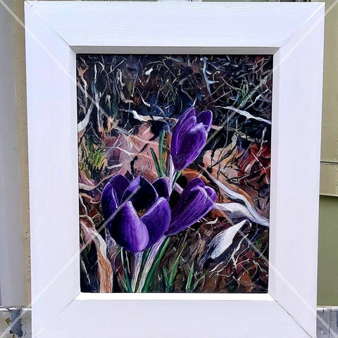 Poetic Purple, Original Acrylic Painting, By Nuala Brett-King - Parade Handmade