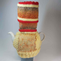 Pot Sock Tea Cosy in Yellow and Orange, By Shoreline